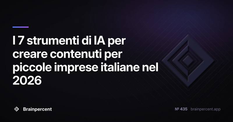 I 7 strumenti di IA per creare contenuti per piccole imprese italiane nel 2026