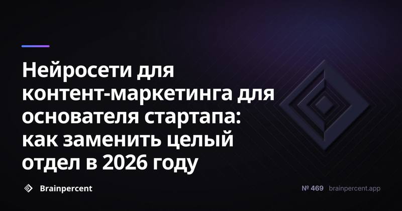 Нейросети для контент-маркетинга для основателя стартапа: как заменить целый отдел в 2026 году