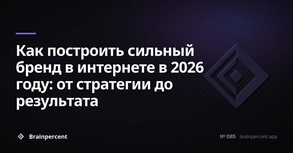 Как построить сильный бренд в интернете в 2026 году: от стратегии до результата