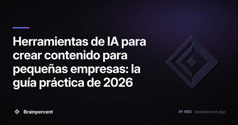 Herramientas de IA para crear contenido para pequeñas empresas: la guía práctica de 2026