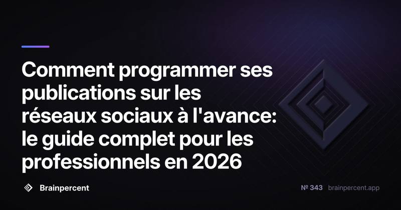 Comment programmer ses publications sur les réseaux sociaux à l'avance: le guide complet pour les professionnels en 2026