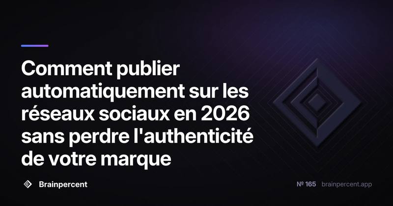 Comment publier automatiquement sur les réseaux sociaux en 2026 sans perdre l'authenticité de votre marque