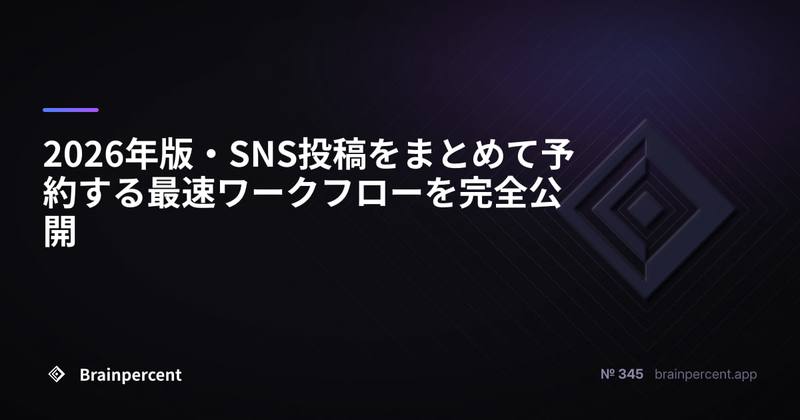 2026年版・SNS投稿をまとめて予約する最速ワークフローを完全公開