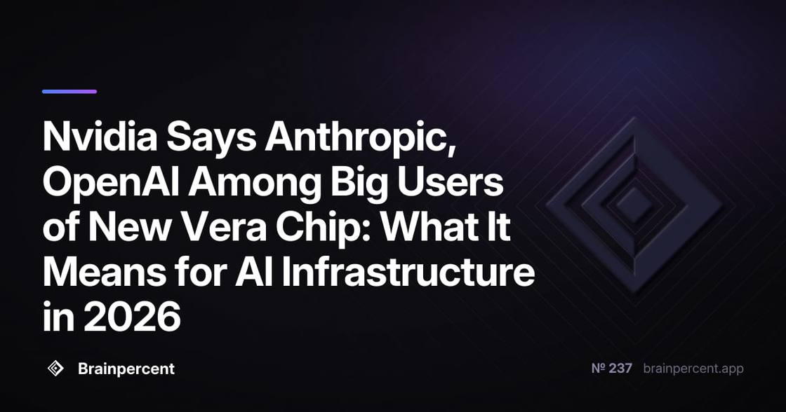 Nvidia Says Anthropic, OpenAI Among Big Users of New Vera Chip: What It Means for AI Infrastructure in 2026