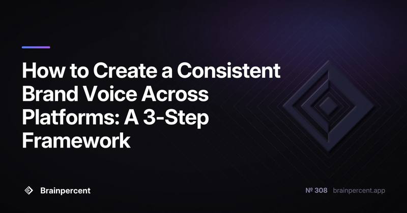 How to Create a Consistent Brand Voice Across Platforms: A 3-Step Framework