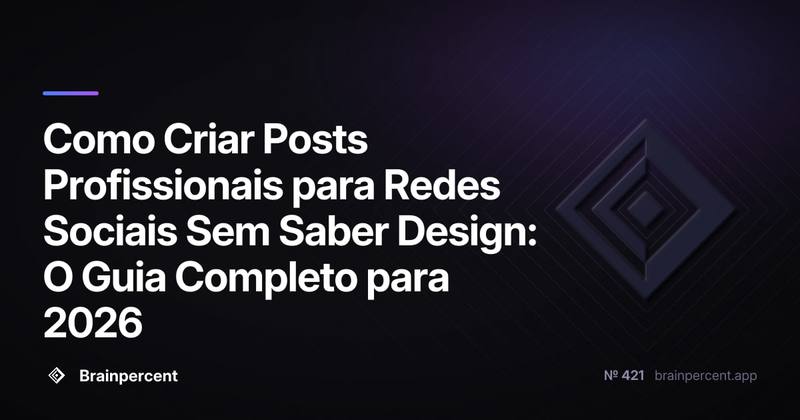 Como Criar Posts Profissionais para Redes Sociais Sem Saber Design: O Guia Completo para 2026