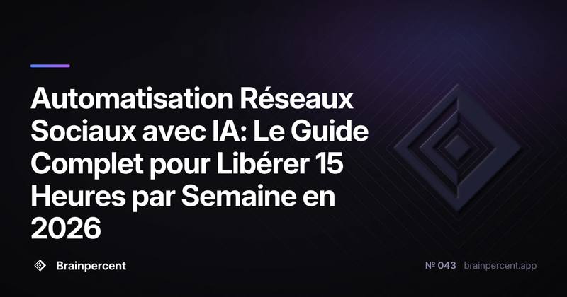 Automatisation Réseaux Sociaux avec IA: Le Guide Complet pour Libérer 15 Heures par Semaine en 2026
