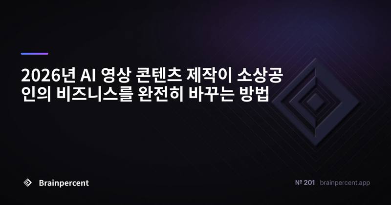 2026년 AI 영상 콘텐츠 제작이 소상공인의 비즈니스를 완전히 바꾸는 방법